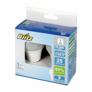 Foco Led Kit Luz Blanca 9W A60 BLITZ 1 X 2 Uds