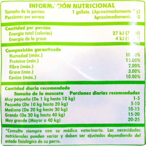 Galletas Para Perros Adultos Toda Raza Y Edad Sabor A Pollo LA ORIGINAL 200 G - Imagen 2