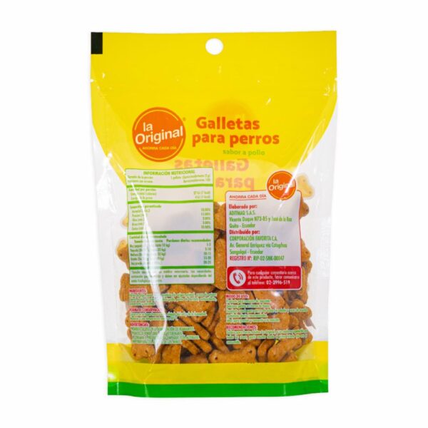 Galletas Para Perros Adultos Toda Raza Y Edad Sabor A Pollo LA ORIGINAL 200 G - Imagen 3