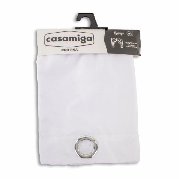 Cortina De Área Modelo One Argolla Blanca CASAMIGA 210 X 115 Cm