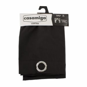 Cortina De Área Modelo One Argolla Negra CASAMIGA 210 X 115 Cm