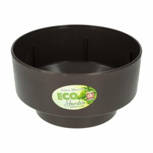 Maceta Diseño Acacia Wengué PLÁSTICOS CHEMPRO 3.25 Litros