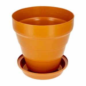 Maceta Jazmín Con Base Terracota PLASTICOS CHEMPRO 3 Litros
