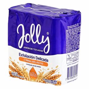 Jabón De Tocador Exfoliación Delicada Con Hojuelas De Avena JOLLY 3 X 100 G