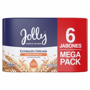 Jabón De Tocador Exfoliación Delicada Con Hojuelas De Avena JOLLY 6 X 100 G
