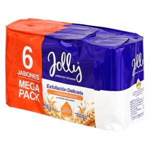 Jabón De Tocador Exfoliación Delicada Con Hojuelas De Avena JOLLY 6 X 100 G