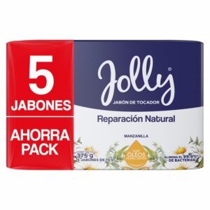Jabón De Tocador Reparación Natural Con Manzanilla JOLLY 5 X 75 G