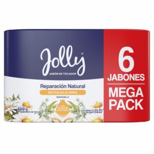 Jabón De Tocador Reparación Natural Con Manzanilla JOLLY 6 X 100 G