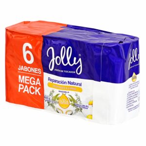 Jabón De Tocador Reparación Natural Con Manzanilla JOLLY 6 X 100 G
