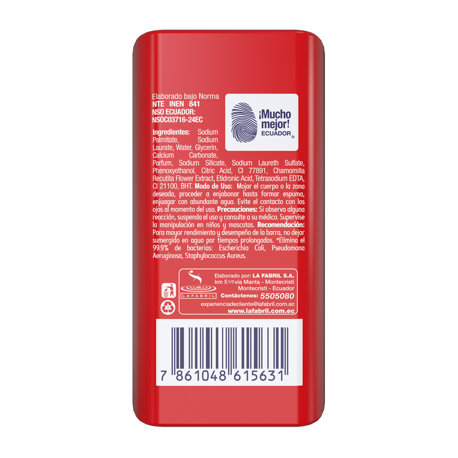 Jabón De Tocador Reparación Natural Con Manzanilla JOLLY 6 X 100 G - Imagen 4