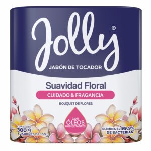 Jabón De Tocador Suavidad Floral Cuidado Y Fragancia JOLLY 3 X 100 G