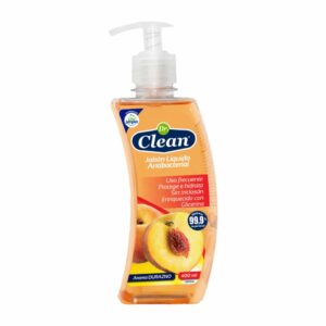 Jabón Líquido Antibacterial Aroma Durazno DR. CLEAN 400 Ml