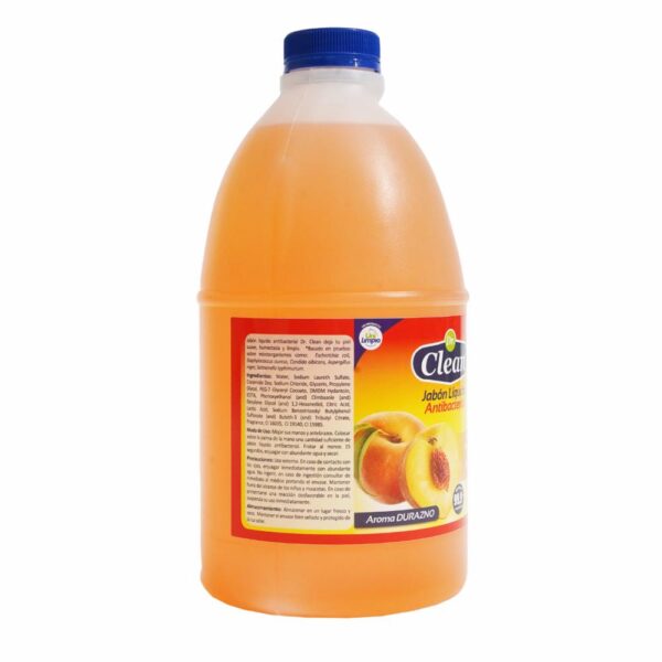 Jabón Líquido Antibacterial Aroma Durazno DR. CLEAN 2000 Ml - Imagen 2