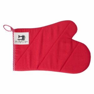 Guante De Lona Para Cocina Azul TELA, PAPEL Y TIJERA