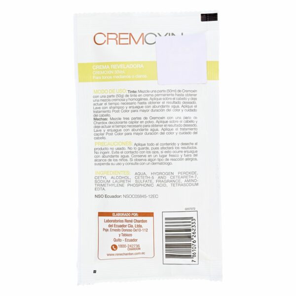 Oxigenta Crema Reveladora de 30 Volúmenes Sachet CREMOXIN 50 Ml - Imagen 2