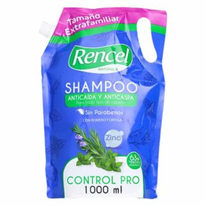 Shampoo Para Cabello Anti Caída Y Anti Caspa Control Pro Doypack RENCEL NATURALS 1000 Ml