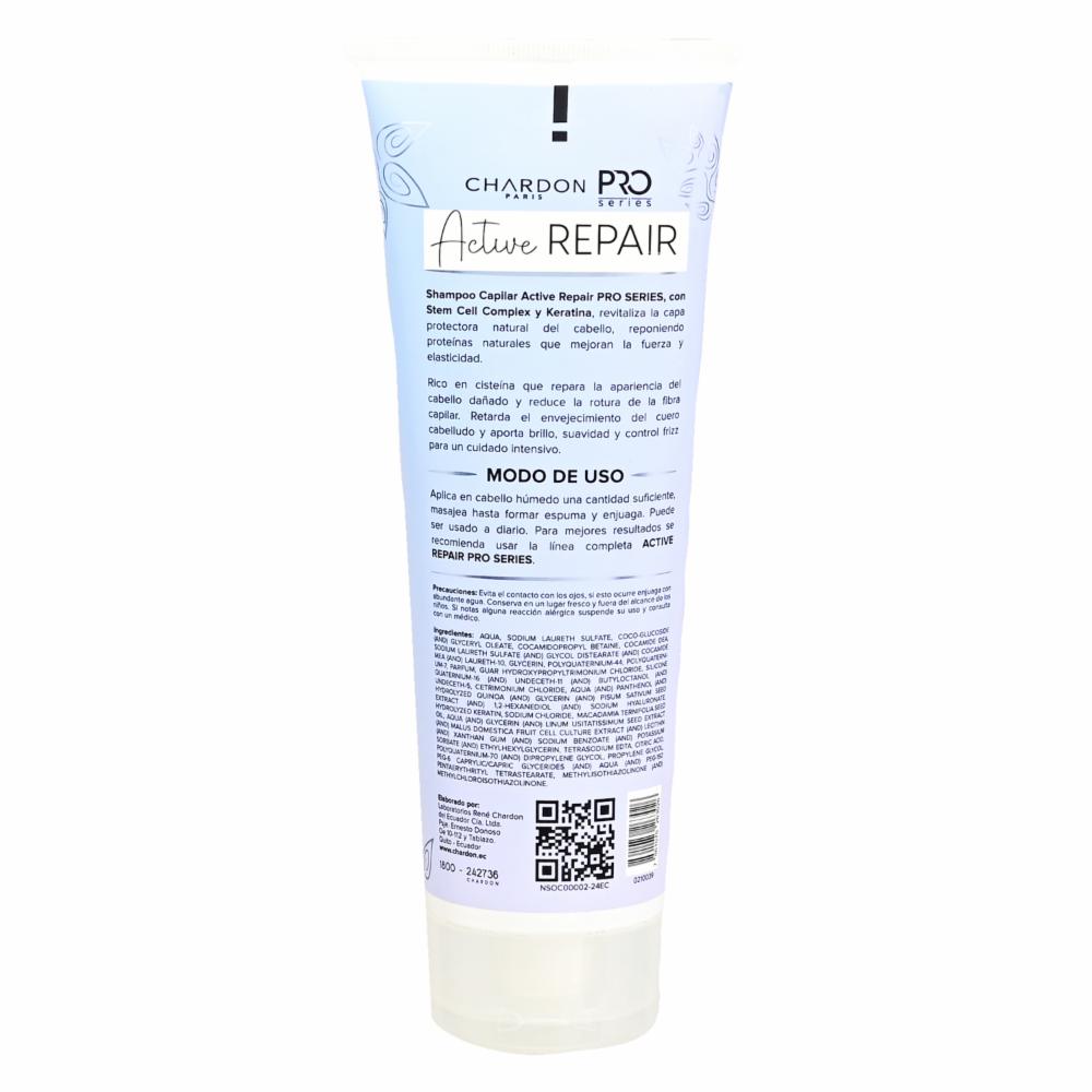 Shampoo Para Cabello Con Keratina Active Repair PRO SERIES 250 Ml - Imagen 2
