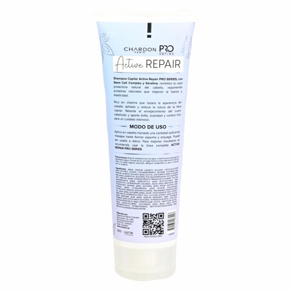 Shampoo Para Cabello Con Keratina Active Repair PRO SERIES 250 Ml - Imagen 2