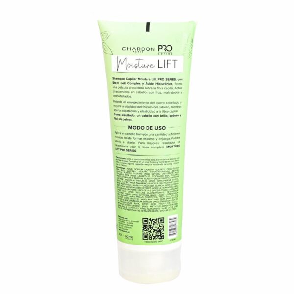Shampoo Para Cabello Moisture Lift Ácido Hyalurónico PRO SERIES 250 Ml - Imagen 2