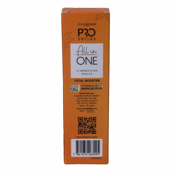 Tratamiento Capilar Línea Pro Series All In One Total Booster Con Vitamina B5 Y Aminoácidos CHARDON PARIS 150 Ml - Imagen 2