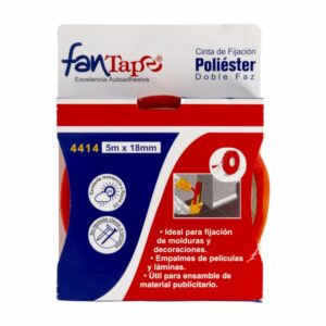 Cinta Doble Faz Poliéster 4414 5M FANTAPE Unidad