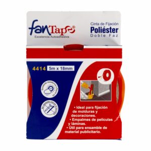 Cinta Doble Faz Poliéster 4414 5M FANTAPE Unidad