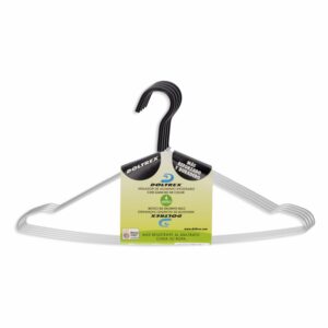 Set Armadores De Ropa Con Gancho Negro DOLTREX 4 Piezas