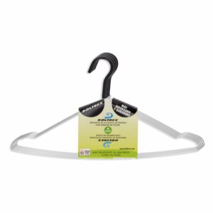 Set Armadores De Ropa Con Gancho Negro DOLTREX 4 Piezas