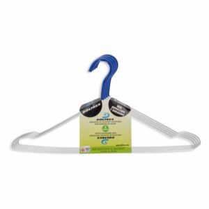 Set Armadores De Ropa Con Gancho Azul DOLTREX 4 Piezas