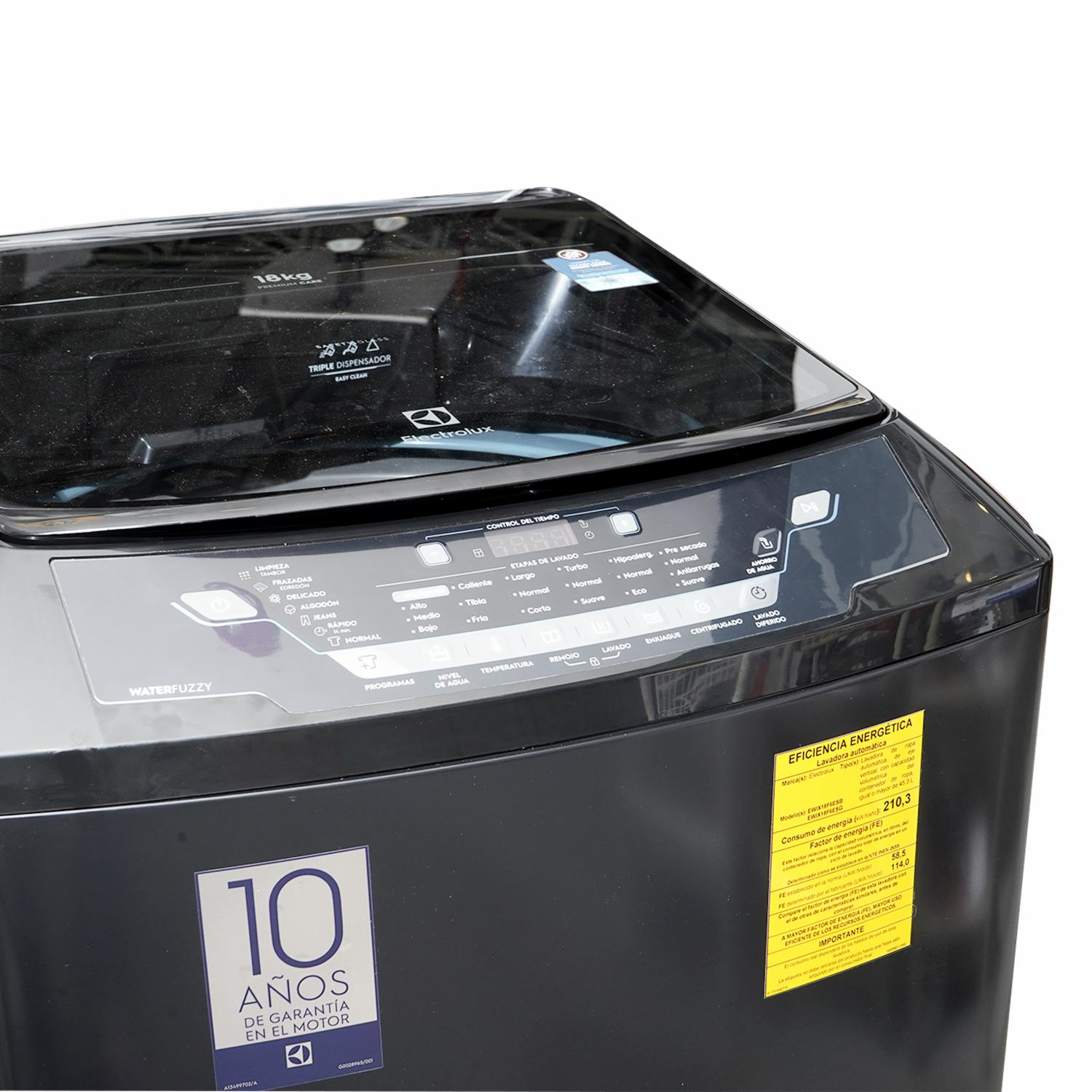 Lavadora De Ropa Impeller Premium Care EWIX18F6ESB ELECTROLUX 18 Kilos