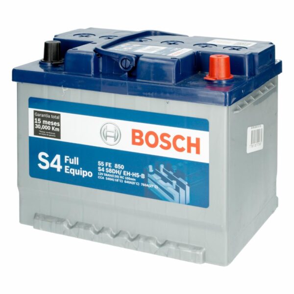 Batería Para Auto Full Equipo S4 BOSCH 55 FE - Imagen 2