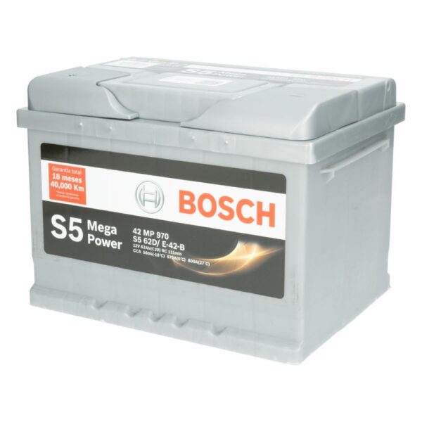 Batería Para Auto Mega Power S5 Invertida BOSCH 42 MP I - Imagen 2