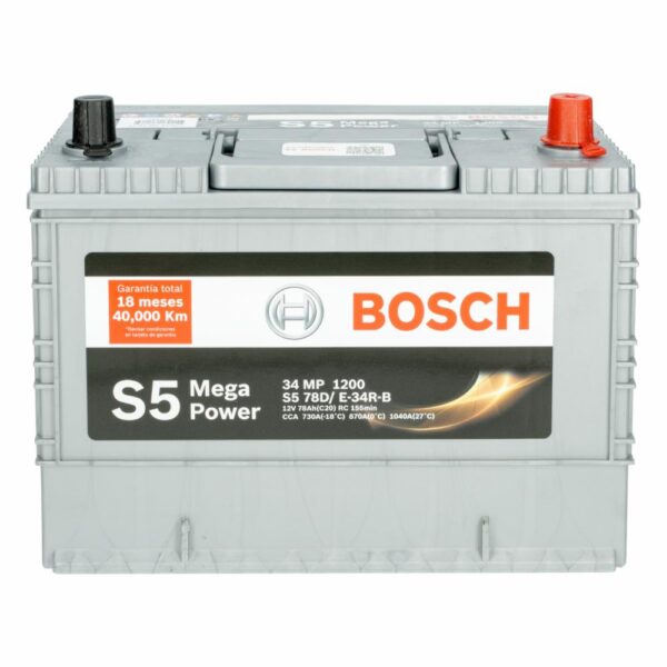 Batería Para Auto Mega Power S5 BOSCH 34 MP