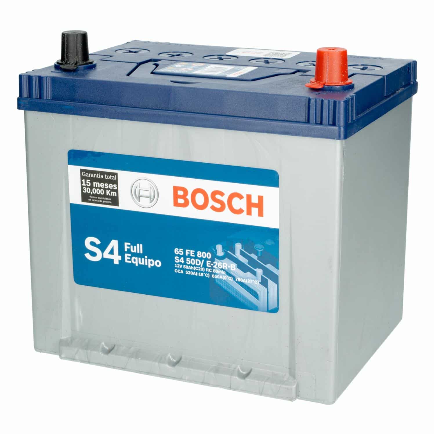 Batería Para Auto Full Equipo S4 BOSCH 65 FE - Imagen 2