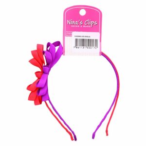 Diadema Tipo Lazo NINAS CLIPS Longitud Perfecta
