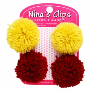 Vincha Clip De Flor NINAS CLIPS Varios Colores 4 Uds
