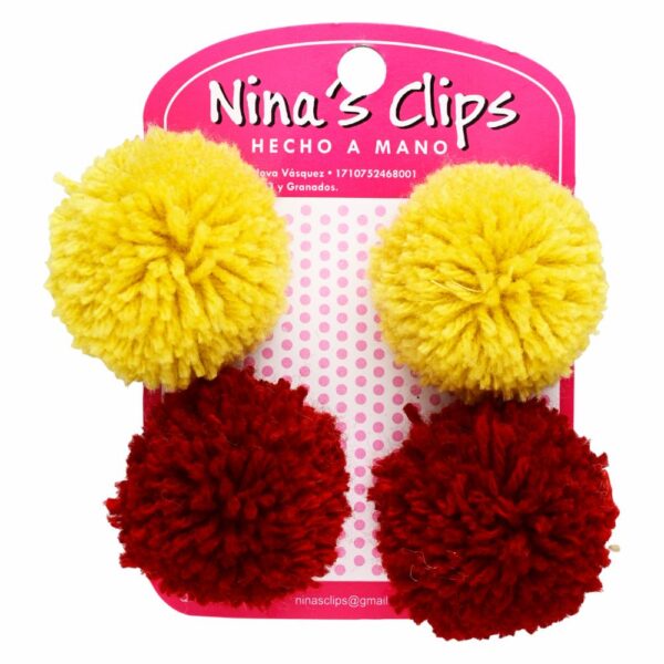 Vincha Clip De Flor NINAS CLIPS Varios Colores 4 Uds
