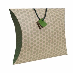 Caja Kraft Roja Verde PAPELART Mediana