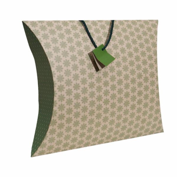 Caja Kraft Roja Verde PAPELART Mediana