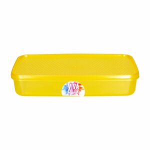 Repostero Con Tapa Freshware Ambar Laser Viva Color N2 PLAPASA 1.25 Litros