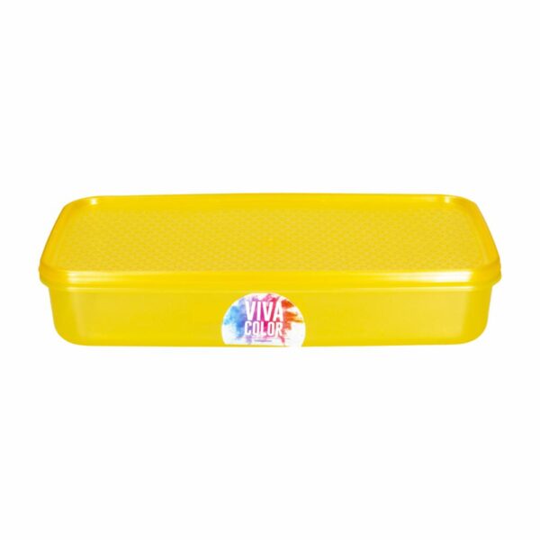 Repostero Con Tapa Freshware Ambar Laser Viva Color N2 PLAPASA 1.25 Litros