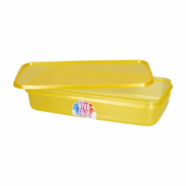 Repostero Con Tapa Freshware Ambar Laser Viva Color N2 PLAPASA 1.25 Litros - Imagen 2