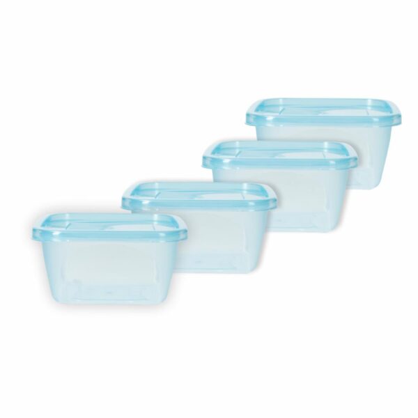 Set Reposteros N2 Con Tapa Foodkeepers Linea Sky Viva Color PLAPASA 1,2 Litros X 4