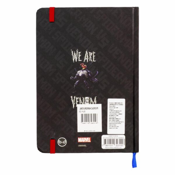 Libreta A Cuadros Diseño Spiderman DISNEY 80 Hojas - Imagen 2