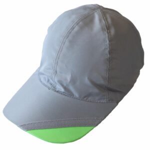 Gorro Jockey Combinado Gris Con verde HUELLAS