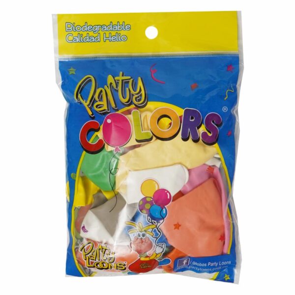 Globo N12 Pastel Surtido PARTY LOONS Unidad