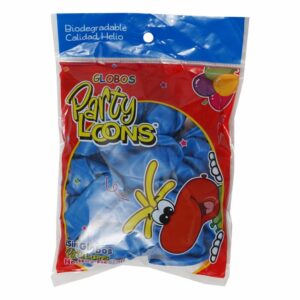 Globo N9 Azul Funda PARTY LOONS x 25 Unidades