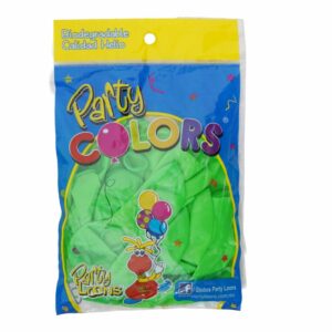Globo N9 Neón Verde PARTY LOONS x 25 Unidades