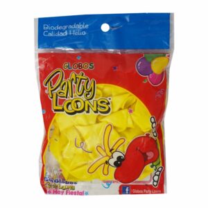 Globo N9 Neón Amarillo PARTY LOONS X 25 Uds