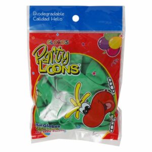 Globo N9 Verde PARTY LOONS Unidad
